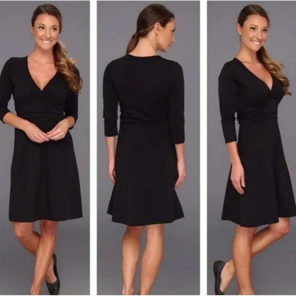 Patagonia Long Sleeve‎ Margot Dress Medium Black NWT